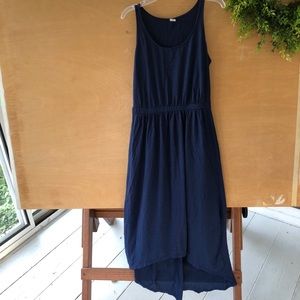Navy High Low Dress